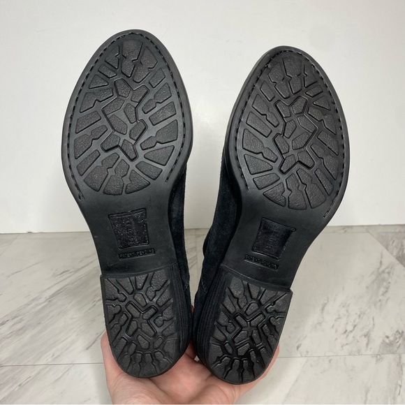 Born Beth Black Distressed Suede Bootie 9 1/2 M - Picture 14 of 15